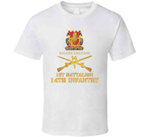 Load image into Gallery viewer, Army - 1st Bn 14th Infantry W Dui - Inf Branch X 300 Classic T Shirt, Crewneck Sweatshirt, Hoodie, Long Sleeve
