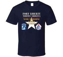 Load image into Gallery viewer, Army - Fort Liberty North Carolina - Xviii Airborne Corps (sky Dragons) - Ssi - Dui X 300 T Shirt
