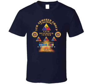 5th Armored Group -  Camp Hood, Tx W Fire - W 758, 761, 784th Tank Bn Ssi W Dui - Am Svc X 300 T Shirt