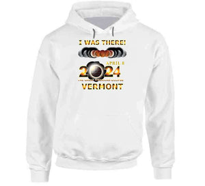 Total Eclipse - 2024 - I Was There W Yellow Outline - Vermont Classic T Shirt, Crewneck Sweatshirt, Hoodie, Long Sleeve