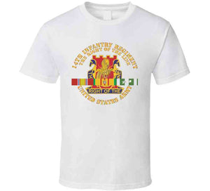 Army - Dui - 14th Infantry Regiment The Right Of The Line W Vn Svc X 300 Classic T Shirt, Crewneck Sweatshirt, Hoodie, Long Sleeve