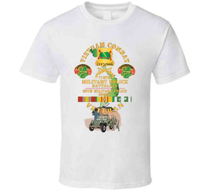 Vietnam Combat Vet - 716th Mp Bn, 89th Mp Group W  Dui - Br  W Mp Patrol Jeep W Vn Svc X 300 T Shirt