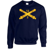 Load image into Gallery viewer, Army - 2nd Bn 12th Field Artillery Regt - Artillery Br Wo Txt T Shirt
