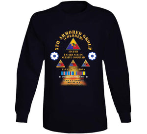 5th Armored Group -  Camp Claiborne, La W Fire - W 758, 761, 784th Tank Bn Ssi W Dui - Am Svc X 300 T Shirt