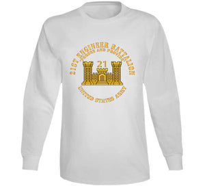 Army - 21st Engineer Battalion - Forsee And Provide W Br - Num X 300 Classic T Shirt, Crewneck Sweatshirt, Hoodie, Long Sleeve