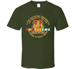 Army - Dui - 14th Infantry Regiment The Right Of The Line W Vn Svc X 300 Classic T Shirt, Crewneck Sweatshirt, Hoodie, Long Sleeve