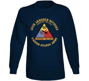 Army - 50th Armored Division - Ssi - Jersey Blues - Jersey Blues - Us Army X 300 Classic T Shirt, Crewneck Sweatshirt, Hoodie, Long Sleeve