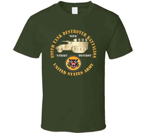 899th Tank Destroyer Battalion W Td - Ssi - Us Army X 300 T Shirt