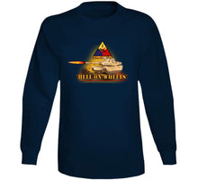 Load image into Gallery viewer, Army - 2nd Armored Division  - M1a1 Tank  - Hell On Wheels W Fire X 300 Classic T Shirt, Crewneck Sweatshirt, Hoodie, Long Sleeve
