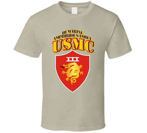 Usmc -  Iii Marine Amphibious Force - Maf T Shirt