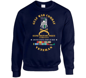 Gulf War Combat Vet - 822nd Mp Company Emblem W Gulf Svc X 300 Classic T Shirt, Crewneck Sweatshirt, Hoodie, Long Sleeve