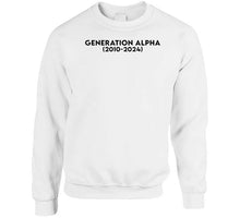 Load image into Gallery viewer, Generation Alpha - Born 2010 - 2024 - Black Txt X 300 T Shirt
