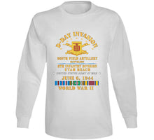 Load image into Gallery viewer, Army - 969th Field Artillery Battalion - Id - D Day W Eur Svc - Wwii T Shirt
