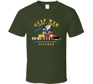 Gulf War 1990 - 1991 W Svc Ribbons - Car - Seabee X 300 Classic T Shirt, Crewneck Sweatshirt, Hoodie, Long Sleeve