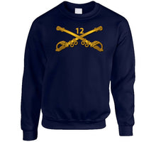 Load image into Gallery viewer, Army - 12th Cavalry Branch Wo Txt Classic T Shirt, Crewneck Sweatshirt, Hoodie, Long Sleeve
