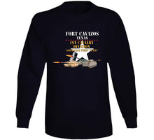 Load image into Gallery viewer, Army - Fort Cavazos Texas With White Star 1st Cav W M1abrams, Bradley, M109 Firing X 300 T Shirt
