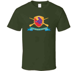 49th Infantry Division  - W Br - Ssi - Ribbon X 300 T Shirt