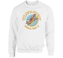 Load image into Gallery viewer, Army - 56th Signal Battalion W Emblem - (the Message Must Go Through) -  Wwii X 300 Classic T Shirt, Crewneck Sweatshirt, Hoodie, Long Sleeve
