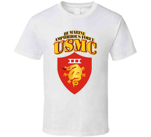 Usmc -  Iii Marine Amphibious Force - Maf T Shirt