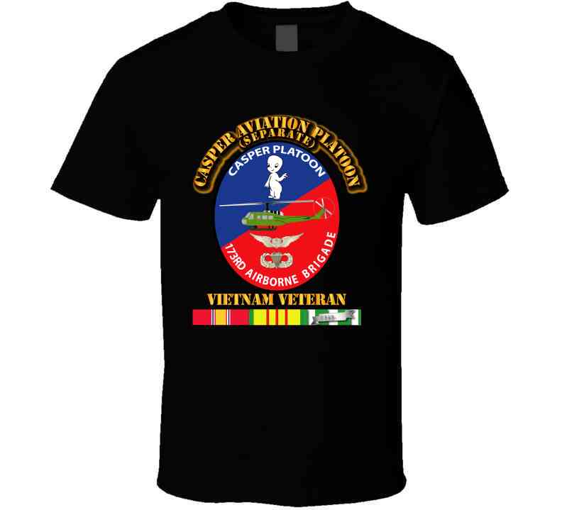 Casper Aviation Platoon - Vietnam Veteran - w Txt  Classic T Shirt, Crewneck Sweatshirt, Hoodie, Long Sleeve