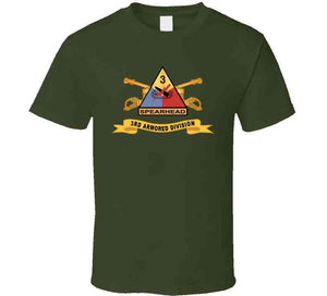 Army  - 3rd Armored Division - Ssi W Br - Ribbon X 300 T Shirt