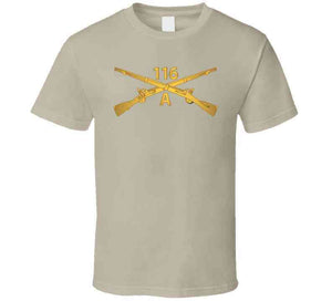 Army - 116th Infantry Regiment Branch - Alpha Company Wo Txt Classic T Shirt, Crewneck Sweatshirt, Hoodie, Long Sleeve