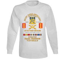 Load image into Gallery viewer, Army - 1st Battalion, 201st Artillery, 197th Fires Bde - Operation Iraqi Freedom Veteran X 300 T Shirt
