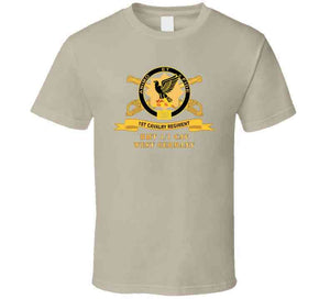 1st Cavalry Regiment W Br - Ribbon - Hht 1-1 Cav West Germany X 300 T Shirt