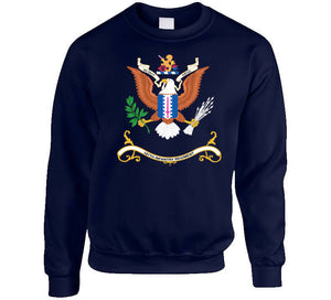 Army - Regimental Colors - 187th Infantry Regiment - Ne Desit Virtus X 300  Classic T Shirt, Crewneck Sweatshirt, Hoodie, Long Sleeve