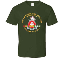 Load image into Gallery viewer, 6th Battalion, 14th Artillery Regiment - Dui - Warbonnets - Vn Svc Bar - Top X 300 T Shirt
