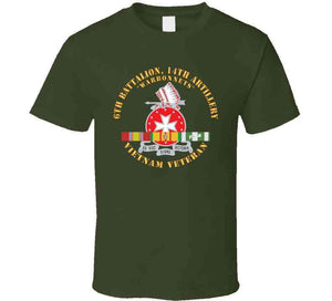 6th Battalion, 14th Artillery Regiment - Dui - Warbonnets - Vn Svc Bar - Top X 300 T Shirt