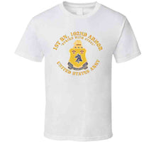 Load image into Gallery viewer, Army - 1st Bn 102nd Armor - Dui - Strike With Steel - Armor Branch X 300 T Shirt

