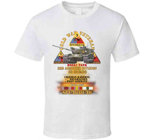 Load image into Gallery viewer, Cold War Vet -  3rd Armored Division  - Gelnhausen, Germany - M60a1 Tank  - Spearhead W Fire - 1978-1981 W Dui - Cold X 300 T Shirt
