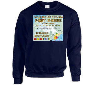 Invasion Of Panama - Just Cause - Fort Kobbe - Cz W Svc Ribbons W Map X 300 T Shirt