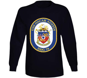 Navy - Uss Oscar Austin (ddg 79) Wo Txt T Shirt