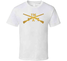 Load image into Gallery viewer, Army - 116th Infantry Regiment Branch - Alpha Company Wo Txt Classic T Shirt, Crewneck Sweatshirt, Hoodie, Long Sleeve
