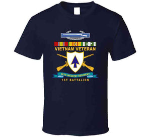 Army - 26th Infantry Regiment - Dui W Br - Ribbon - Top - 1st Bn W Cib Vn Svc  X 300 Classic T Shirt, Crewneck Sweatshirt, Hoodie, Long Sleeve