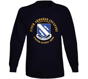 Army - 370th Armored Infantry Battalion - Dui W Txt X 300 Classic T Shirt, Crewneck Sweatshirt, Hoodie, Long Sleeve