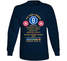 Load image into Gallery viewer, Army - Us Viii Corps - 9th Army - Central Europe - Rhineland Eur Svc X 300 T Shirt
