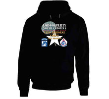 Load image into Gallery viewer, Army - Fort Liberty North Carolina - Xviii Airborne Corps (sky Dragons) - Ssi - Dui W Parachute X 300 T Shirt
