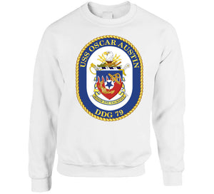 Navy - Uss Oscar Austin (ddg 79) Wo Txt T Shirt