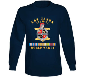 Navy - Uss Jason (arh-8) - Wwii W  Pac Svc X 300 Classic T Shirt, Crewneck Sweatshirt, Hoodie, Long Sleeve