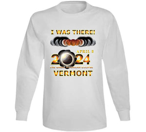 Total Eclipse - 2024 - I Was There W Yellow Outline - Vermont Classic T Shirt, Crewneck Sweatshirt, Hoodie, Long Sleeve