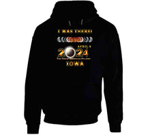 Load image into Gallery viewer, Total Eclipse - 2024 - I Was There W Yellow Outline - Iowa T Shirt
