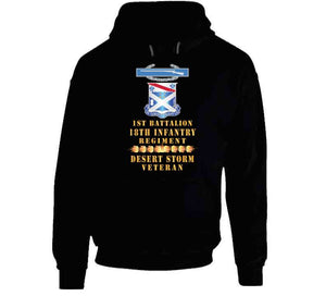 1st Bn 18th Inf W Dui - Cib - Desert Storm Vet W Fireball Line X 300 Classic T Shirt, Crewneck Sweatshirt, Hoodie, Long Sleeve