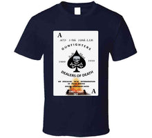 Load image into Gallery viewer, Army - Aco 1-6th 198th L.i.b -gunfighters - Death Card 67-69 Tet W Fire X 300 T Shirt
