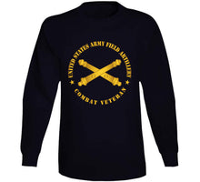 Load image into Gallery viewer, Army - Us Army Field Artillery Combat Veteran W Branch Wo Txt T Shirt
