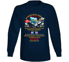 Load image into Gallery viewer, Usn - Humanitarian Svc  - Nmcb 23  Typhoon Russ - Human Svc X 300 T Shirt
