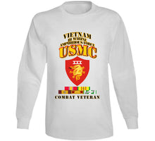 Load image into Gallery viewer, Usmc -  Iii Maf - Combat Vet  W Vn Svc Medals T Shirt
