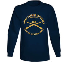 Load image into Gallery viewer, Army  - 401st Glider Infantry Regiment - Us Army W Branch X 300 T Shirt
